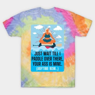 Paddle Boarding Warning Sticker T-Shirt